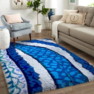Latch Hook Rug Kits for Father's Day - Latch Hook Kits, Large Latch Hook Rug Kit for Adults Latch Hook Kits with Printed Canvas