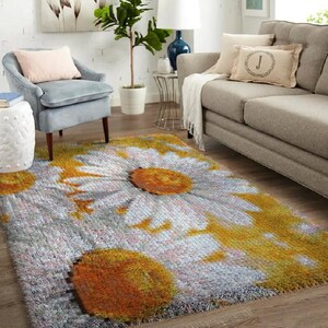 Inspirado en la naturaleza: alfombra rústica - Kits de gancho de pestillo, kit de alfombra de gancho de pestillo grande para adultos Kits de gancho de pestillo con lienzo impreso