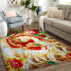 Mountain Retreat Knüpfteppich - Erdige Töne, Gemütliches Schlafzimmer Dekor, Perfektes Geschenk für Ihn oder Zu Hause