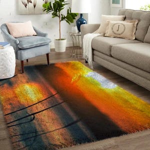 Landschaft Knüpfhaken Sets, großes Knüpfteppich Set für Erwachsene mit bedruckter Leinwand - Vatertagsgeschenk: Ein handgefertigter Tribut