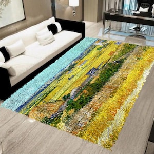 Handcrafted Latch Hook Rug - Weave Your Own Scenic Escape