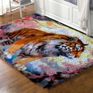 Personalized Gifts: Latch Hook Kit and Rug with a Monogram Touch
