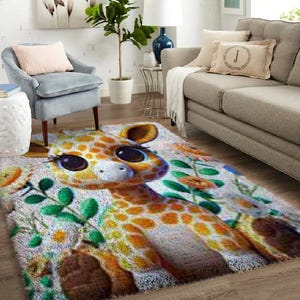 Latch Hook Kits, Large Latch Hook Rug Kit for Adults with Printed Canvas - Custom Mom-Themed Embroidered Rugs