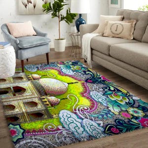 Kit de alfombra con gancho de pestillo para vacaciones Kit de alfombra con gancho de pestillo grande para adultos Kits de gancho de pestillo con lienzo impreso