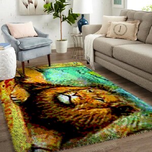 Oriental Latch Hook Kit and Rug: Create Exotic Floor Art for Your Home