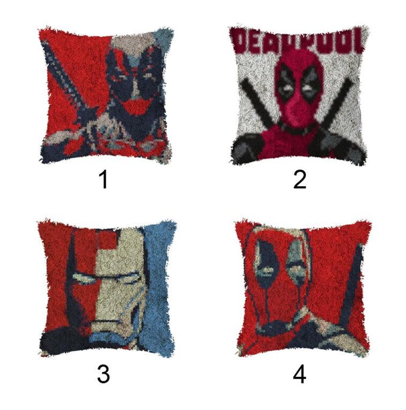 Latch Hook Kits Make Your Own Cushion Deadpool lattice Pre-Print Latch Hook Kits Make Your Own Cushion Deadpool lattice Pre-Print
