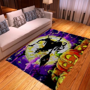 Latch Hook Kits,Colorful Comfort: Latch Hook Rug Kit for Vibrant Living Spaces