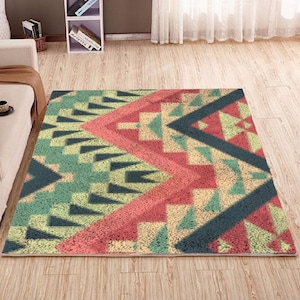 lattice style Latch Hook Rug Kits Plush Wall Tapestry Kits DIY Carpet Rug Chunky Yarn Arts Cushion Crocheting Floor Mat Crafts