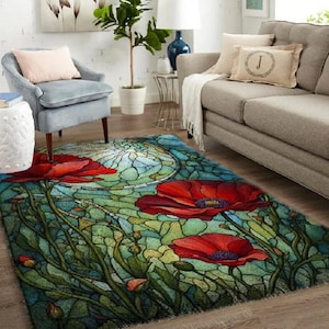 Handmade Latch Hook Kit and Rug: Abstract Decor for Artistic Home Styling