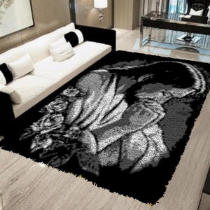 Cree comodidad: kit de alfombra con gancho de cierre DIY para un estilo personalizado