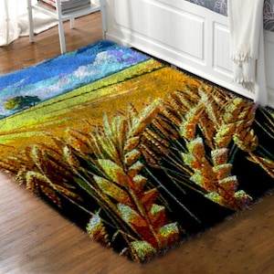 Latch Hook Rug ，Abstract Latch Hook Rug Kit - Modern Home Decoration