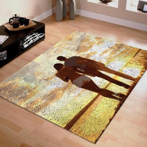 Latch Hook Rug Kits Lovers style Plush Wall Tapestry Kits DIY Carpet Rug Chunky Yarn Arts Cushion Crocheting Floor Mat Crafts