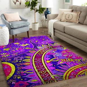 Kits de crochets faits main : créez des tapis personnalisés - Grand kit de tapis avec crochets pour adultes