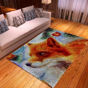 Retro Latch Hook Kit and Rug: Vintage-Inspired DIY Floor Art