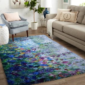 Latch Hook Rug Kits for flower - Latch Hook Kits, Large Latch Hook Rug Kit for Adults Latch Hook Kits with Printed Canvas