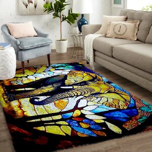 Embrodiered Latch Hook Kit and Rug: Create Your Own Ethnic Pattern Rug