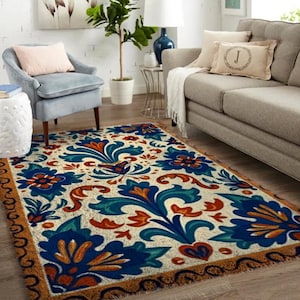 Elegant Embroidery: Personalize Your Floor with Latch Hook - Large Latch Hook Rug Kit for Adults Latch Hook Kits with Printed Canvas