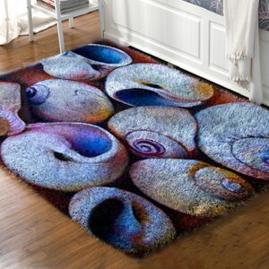 Abstract Decor Latch Hook Kit and Rug: Express Yourself with Fiber Art