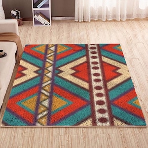 Latch Hook Rug Kits lattice style Plush Wall Tapestry Kits DIY Carpet Rug Chunky Yarn Arts Cushion Crocheting Floor Mat Crafts