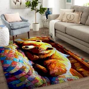 Latch Hook Kits, Large Latch Hook Rug Kit for Adults with Printed Canvas - Gifts for Wife: Personalized Floor Art