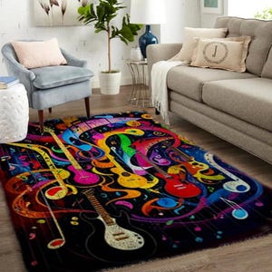 Tapis musical avec crochets, grand kit de tapis avec crochets, parfait pour une décoration de salon