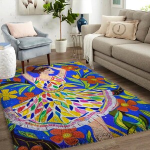 Latch Hook Kits, Large Latch Hook Rug Kit for Adults with Printed Canvas - Dancing Girl