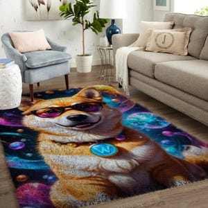 Latch Hook Kits Animal Dog, Large Latch Hook Rug Kit for Adults Latch Hook Kits with Printed Canvas - Personalized Rug Kits for Entryways
