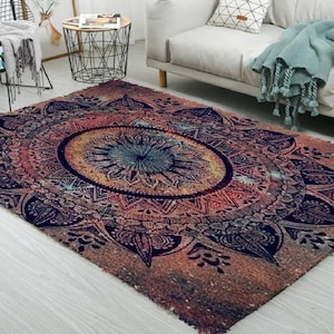 Kit de alfombra tribal: patrones culturales para su piso - Kits de gancho de pestillo, kit de alfombra de gancho de pestillo grande para adultos Kits de gancho de pestillo con lienzo impreso
