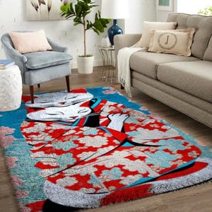 Kits de gancho de pestillo Gato, kit de alfombra grande con gancho de pestillo para adultos Kits de gancho de pestillo con lienzo impreso - Kits de alfombra personalizados para entradas