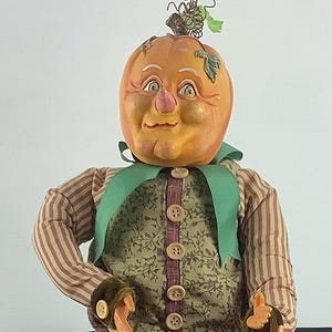 Joe Spencer Pumpkin Head Dolls - Etsy