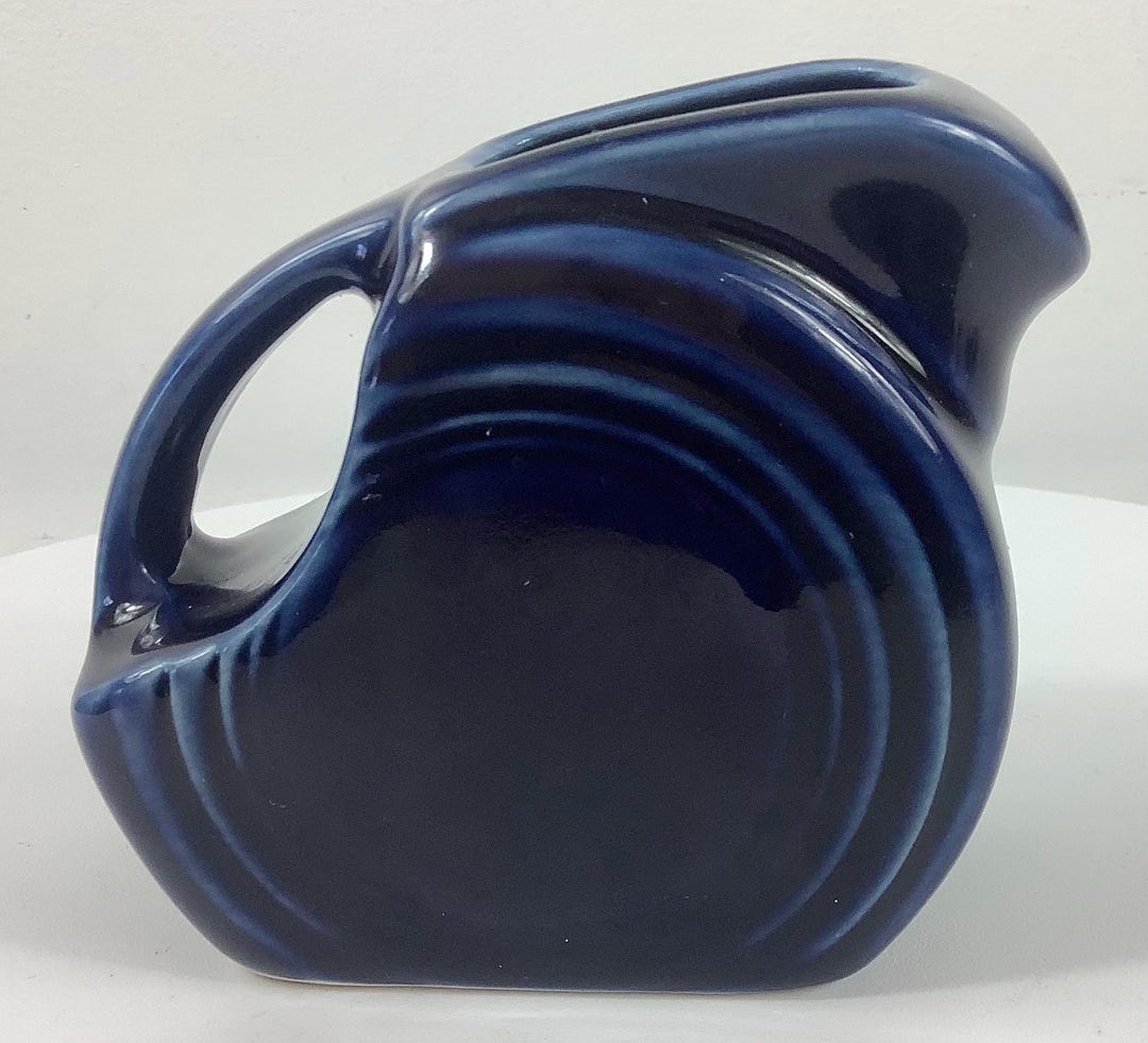 Fiesta 5 Oz Mini Disk Pitcher Cobalt Blue 3.25