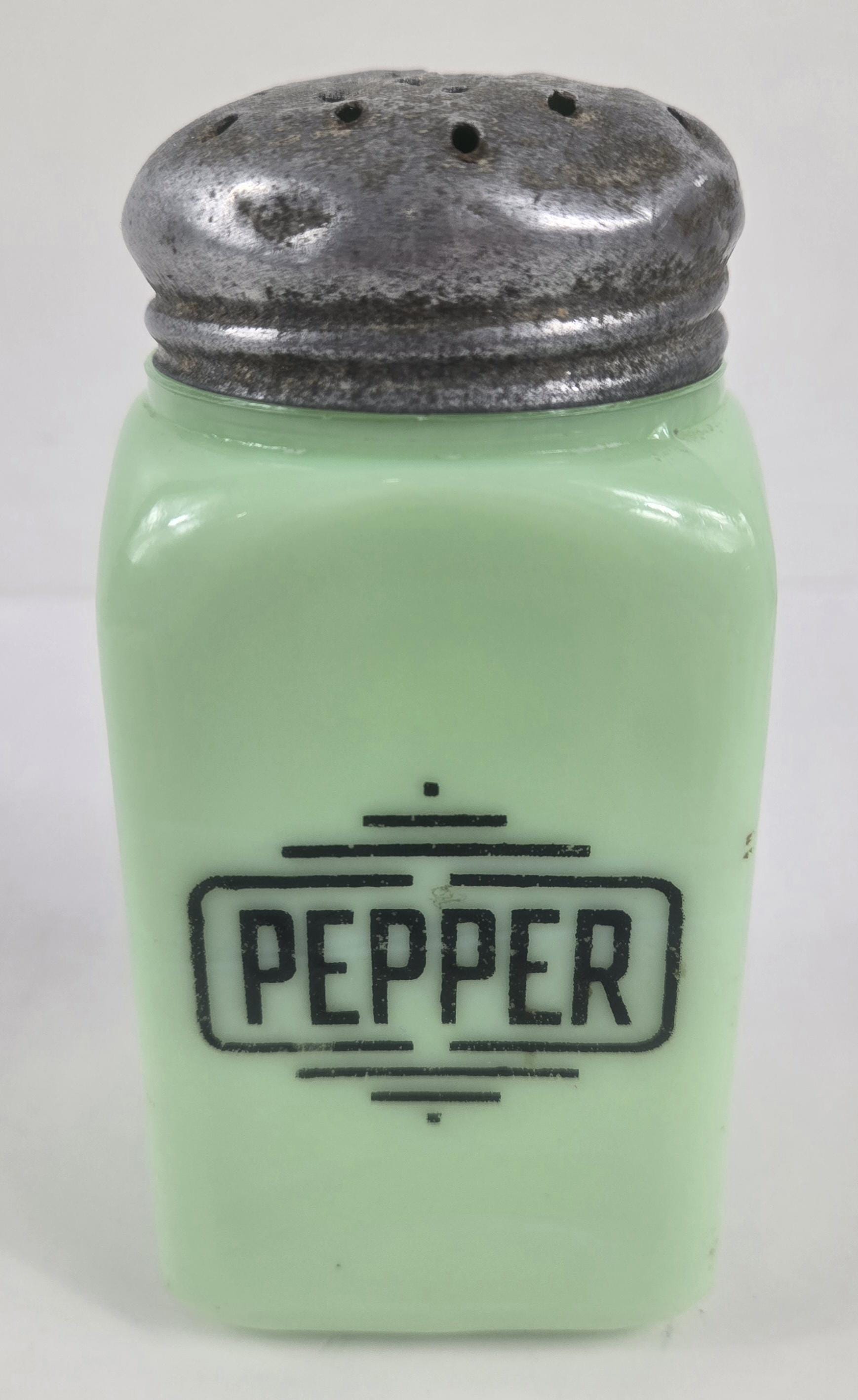 Antique Jadeite Salt Pepper Shakers - Etsy