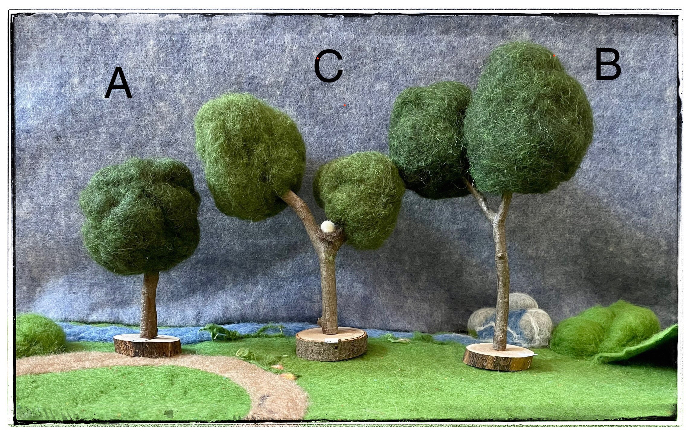 ❁⃘*WOOLツイード北欧Naturaltreeスカート❁⃘*｜フレアスカート