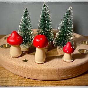 Adventsring, Adventskranz, Geburtstag, Geburtstagsring, Jahreszeitenring, Geburtstagskranz,Filz, Waldorf, Filzfiguren, peg doll,Kegelfiguren