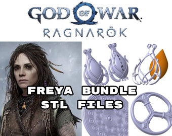 Freya BUNDLE CHARMS - Archivos 3D STL (God of war Ragnarok)