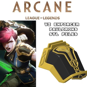 Vi ENFORCER PAULDRONS (Arcane) STL files for 3d printing