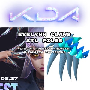 Garras de Evelynn - ARCHIVOS STL 3D