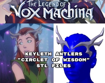 Keyleth Circlet / astas /corona - ARCHIVOS STL 3D (Vox Macchina)