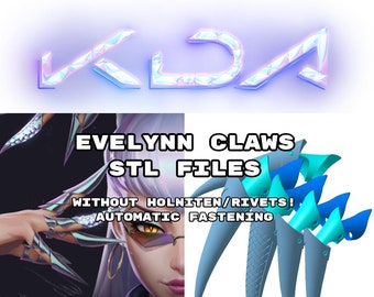 Garras de Evelynn - ARCHIVOS STL 3D