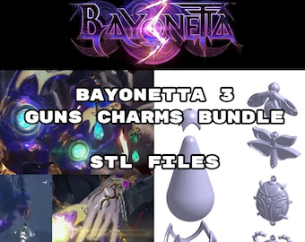 Bayonetta 3 ARMAS Colorea Mi Mundo ARCHIVOS STL (Instant Download) 