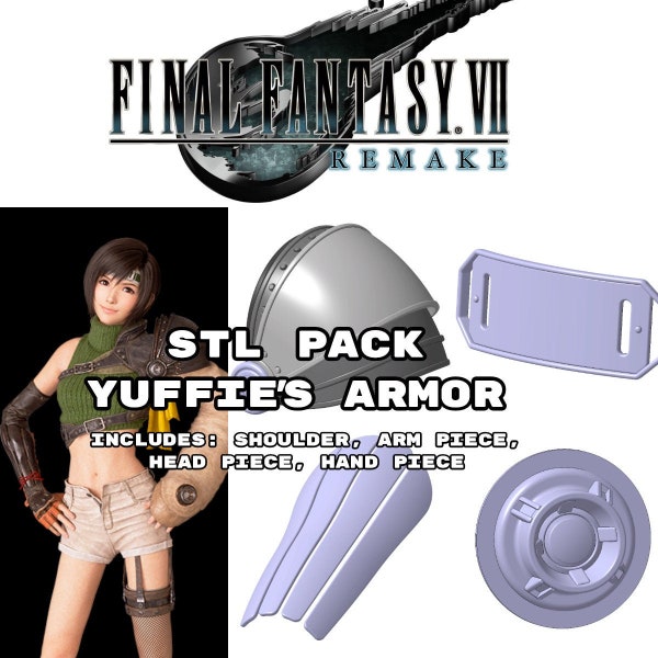 ARMOR PACK for YUFFIE (ffVII Remake) - stl 3D files