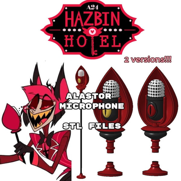 Hôtel Alastor Hazbin MICROPHONE - Fichiers 3D STL