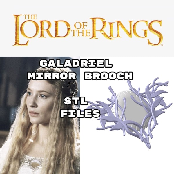 Broche van Espejo Galadriel - ARCHIVOS STL 3D (LOTR)