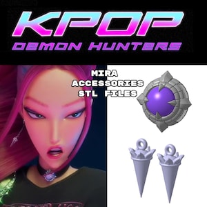 Mira inspired (K-pop demon hunters) ACCESSORIES 3d STL FILES - Plane outfit