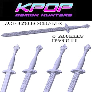 RUMI INSPIRED SWORD (Kpop デーモンハンター - Huntrix) - 3D stl ファイル
