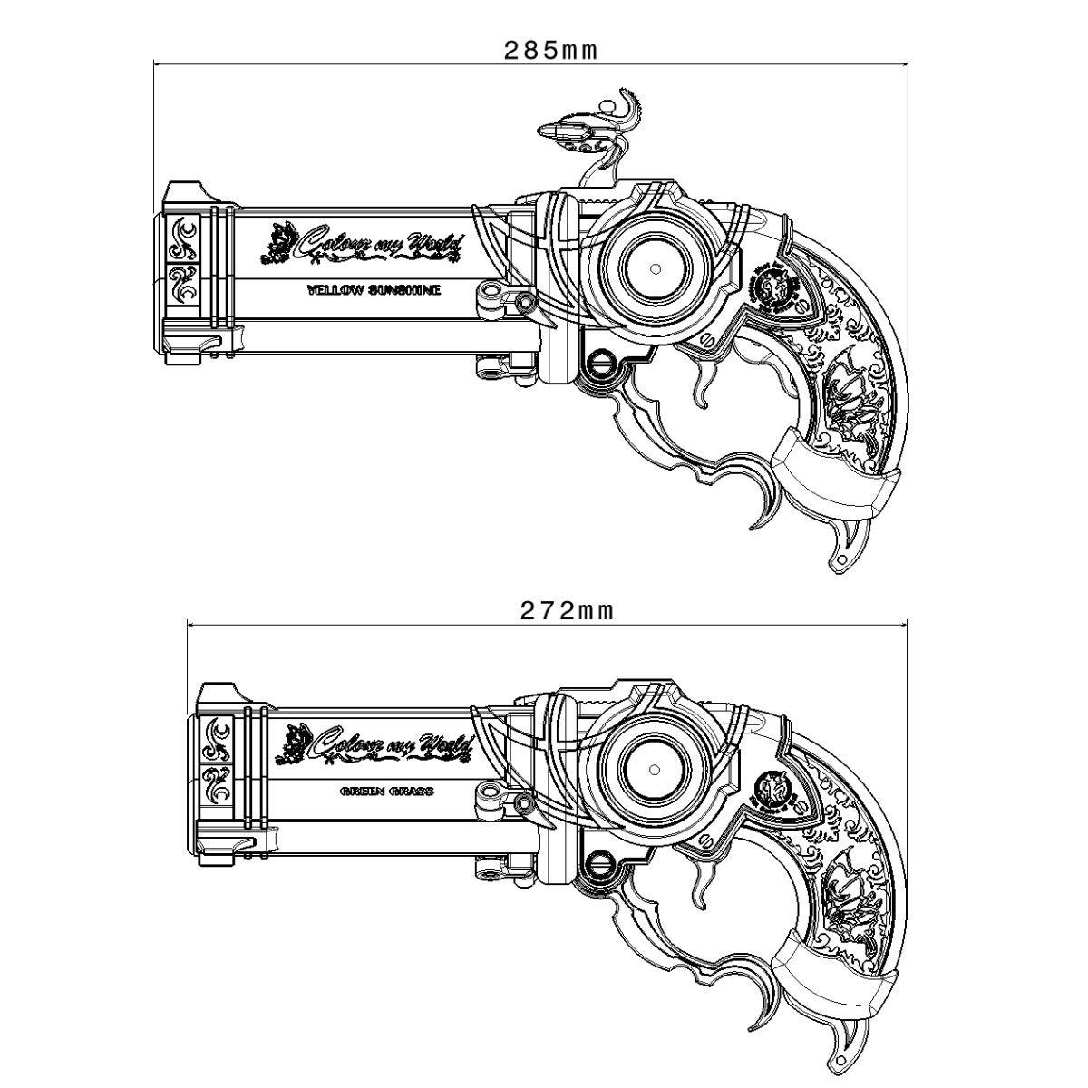 Bayonetta 3 ARMAS Colorea Mi Mundo ARCHIVOS STL (Instant Download)