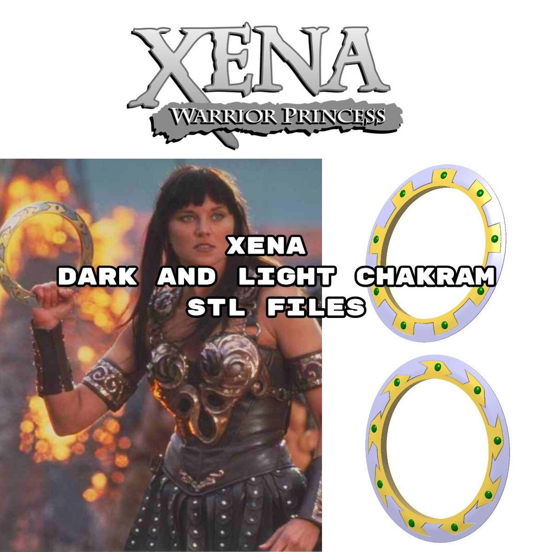 Xena Dark and Light Chakram 3d FILES STL Etsy