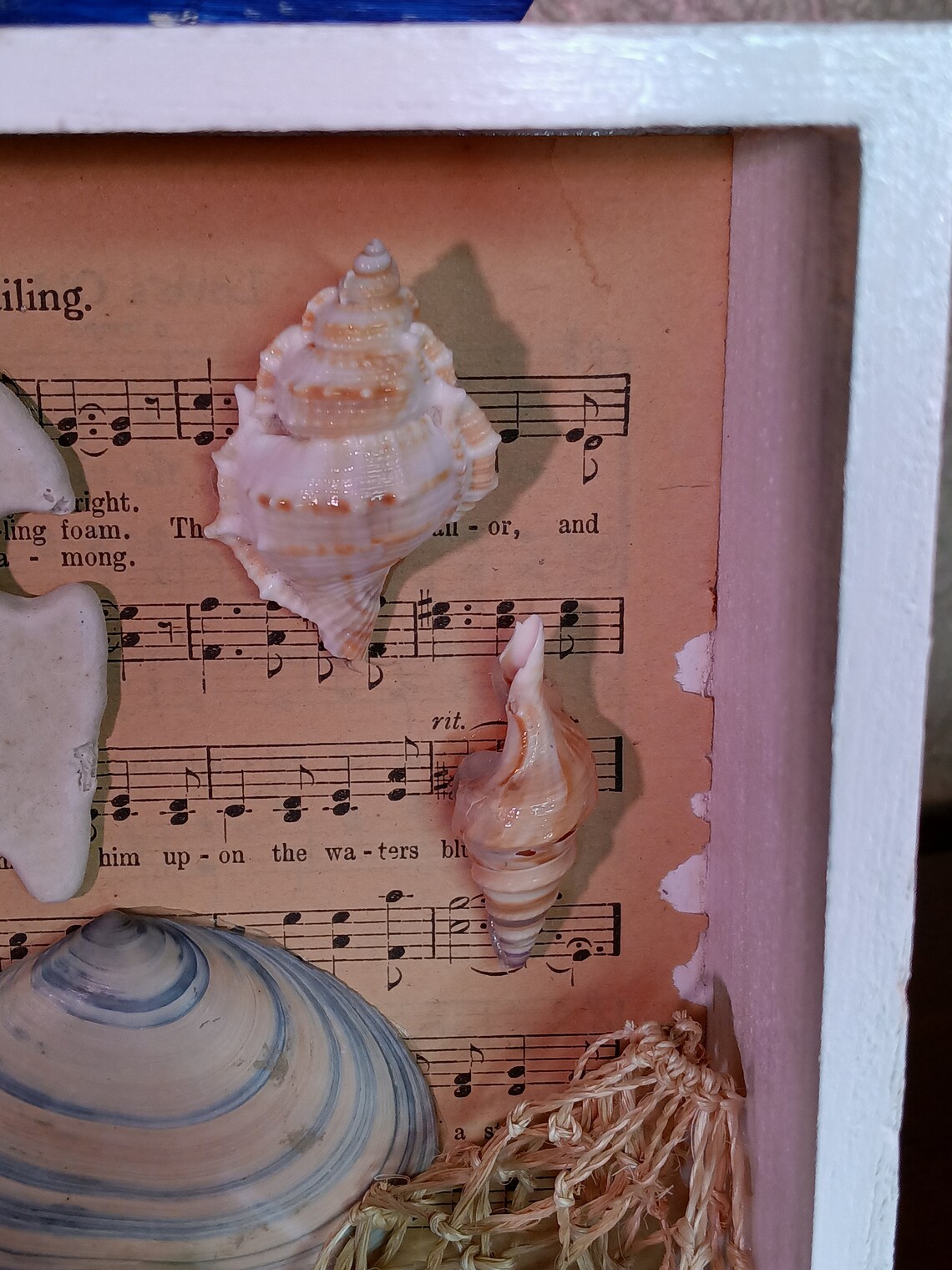 Seashell Diorama: Sea Monster & Tugboat Vacation Art - Etsy
