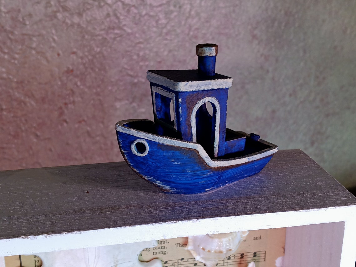 Seashell Diorama: Sea Monster & Tugboat Vacation Art - Etsy