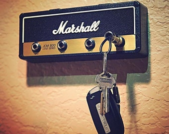 Vintage Guitar Amplifier Key Holder Jack Rack Keychain Base Hanger Keyring Kit
